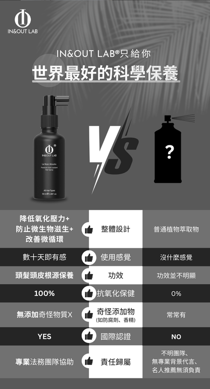 Le Noir Absolu Anti-oxidant Hair Spray 黑中黑抗氧化髮霧