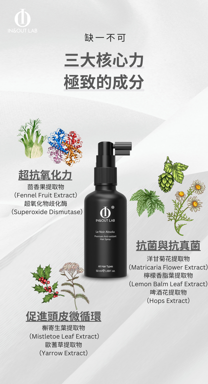 Le Noir Absolu Anti-oxidant Hair Spray 黑中黑抗氧化髮霧